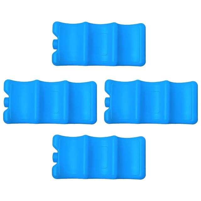 OULII 4pcs Ice Pack for baby bottle bag Rubber Blue for Longtime Transport Users
