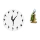 thumbnail image 1 of Reloj de pared,Reloj de pared con bailarina,reloj decorativo colgante.,Figura de escritorio,Estante de estatua de pavo real para escritorio,decoración del hogar,Figura decorativa creativa para, 1 of 8