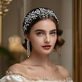 thumbnail image 3 of Rhinestone Bridal Headpiece Crystal Wedding Hair Accessories for Brides and Bridesmaid, 3 of 3