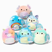 Squishmallows Over the Rainbow Axolotl Fox Unicorn Squirrel Sky Alien 5" Mini Plush Doll Super Soft (Set of 6)