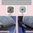 thumbnail image 3 of True Clean Spin Mop and Bucket System with Clean Water Separation, Self Cleaning Microfiber Floor Mop for Vinyl & Tile, Rose, 3 of 9