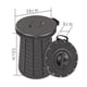 thumbnail image 5 of Inodoro plegable portátil, inodoro de viaje para coche con taburete ajustable, bote de basura, inodoro de Camping para , senderismo, Macarena Inodoro portátil plegable, 5 of 8