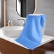 thumbnail image 4 of Juego de Toallas de Baño de Algodón | 33 X 75 Cm, Extragrandes y Absorbentes | Suaves y Resistentes para El Hogar, El Gimnasio o El Spa | Incluye 1 Toalla En Azul, Rosa, Blanco o Marrón, 4 of 6