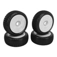 thumbnail image 2 of 1/8 RC Wheel, RC Rubber Tire Direct Replacement Plastic Hub  for Car Black,Red,White, 2 of 7