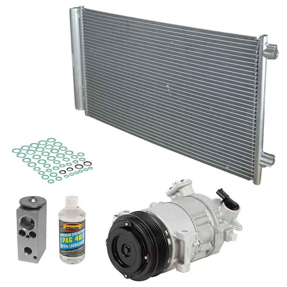 A/C Kit w/ AC Compressor Condenser & Drier For Jeep Renegade 2.4L Non-Turbo 2016 2017 - BuyAutoParts