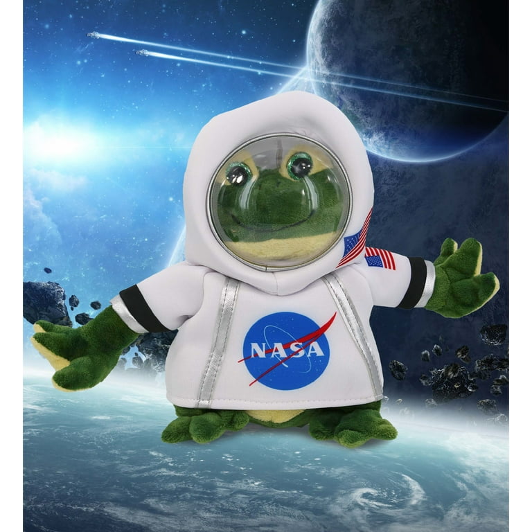 DolliBu Squat Frog Astronaut Plush Toy - Super Soft Farm Life