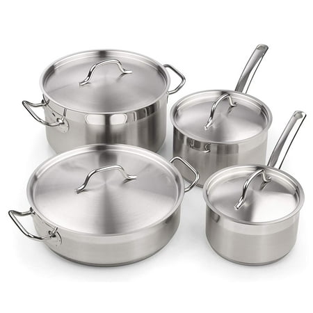 Cooks Standard Professional Stainless Steel 8 Piece Cookware Set - Walmart.com Cooks Standard Professional Stainless Steel 8 Piece Cookware Set - Walmart.com