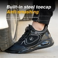 thumbnail image 2 of Steel Toe Shoes for Men & Women Work Shoes Men Steel Toe Shoe for Construction Breathable Anti Smash Sneakers for Warehouse Lightweight Safety Indestructible Sneakers for Industrial, 2 of 10