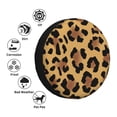 thumbnail image 6 of DouZhe Waterproof Spare Tire Cover, Leopard Print Cool Background Prints Adjustable Wheel Covers Fit for Jeep Trailer RV SUV Car, 14 inch, 6 of 7