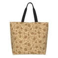 thumbnail image 1 of Easygdp Brown Flowers Bolsas Tote para Mujer, Bolsos de Hombro para Viaje, Bolsos de Mano de Gran Capacidad para Compras y Trabajo, 1 of 8