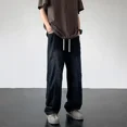 thumbnail image 4 of Pantalones vaqueros para hombre, rotos, rectos, con agujeros, pantalones vaqueros para hombre, ropa de calle, rotos, diseñador, moda 2024, estilo coreano, Xs, 4 of 4