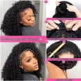 thumbnail image 2 of Media peluca Larhali Kinky Curly, 100% cabello humano, 24 pulgadas, 180% de densidad, 2 of 8