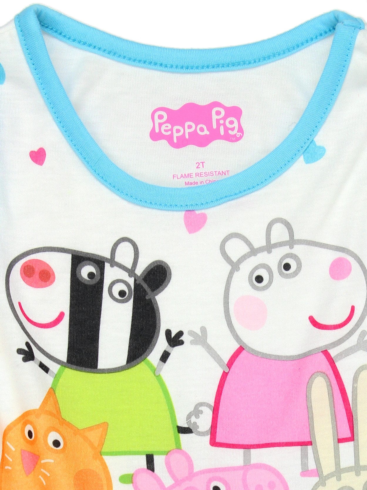 Peppa Pig Girls Toddler Soft Polyester Pajamas 