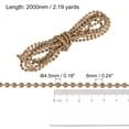 thumbnail image 2 of Unique Bargains Chaîne Perlée de 2,19 Verges pour Stores à Rouleau, Cordon pour Pièces de Réparation de Fenêtre, Marron, 2 of 5