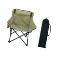 thumbnail image 4 of Silla de campamento silla plegable muebles de exterior estables de servicio pesado para adultos con bolsa de almacenamiento para el césped BBQ Patio Caqui, 4 of 8