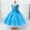 Sky Blue, variant on XBASW Kids Toddler Girls Princess Dresses Lace Tulle Dress Flower Girl Wedding Bridesmaid Party Grown for 3-10 Years