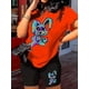 thumbnail image 3 of Conjunto de dos piezas con estampado de dibujos animados, camiseta de manga corta con cuello redondo y pantalones cortos, conjunto casual de verano de 2 piezas, ropa de mujer, 3 of 4