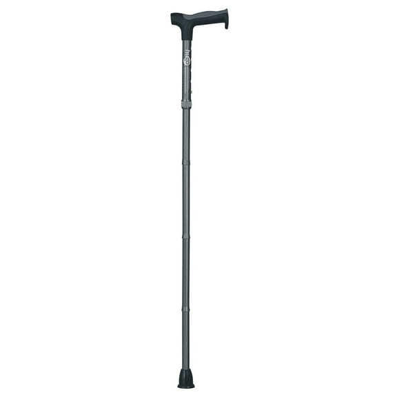 Hugo Adjustable Folding Cane with Reflective Strap, Smoke