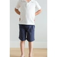 thumbnail image 5 of Made in USA Boys Soft Cotton UPF 50+ 3 -Pocket Jersey Shorts | White, 5 of 5