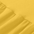 thumbnail image 6 of ZHOGXU Women's Casual Dress Long Sleeve Round Neck Solid Color Comfortable Relaxed Fit Stretchy Dresses For Daily Wear Home Beach,Yellow,S, 6 of 8