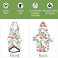 thumbnail image 6 of Honeii Flamingo Flower Print Small Dog Hoodies Pet Hooded Sweatshirts Fall Winter Puppy Cat Sweaters Warm Clothes for Small Dogs Outfits Costume-Large, 6 of 7