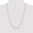 thumbnail image 2 of Solid 14k Yellow Gold 1.6 mm Diamond-Cut Open Long Link Franco Chain Necklace 20" - with Secure Lobster Lock Clasp, 2 of 5