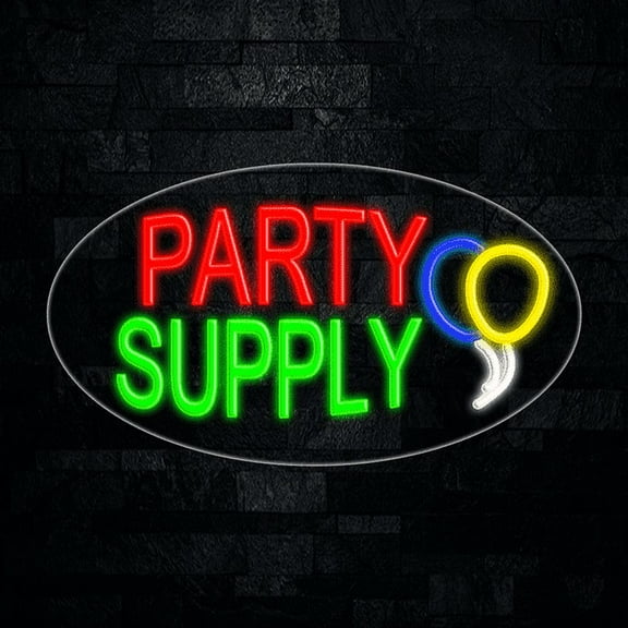 Party Supply LED Neon Sign 28"L x 16"H #34266