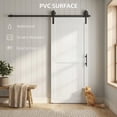 thumbnail image 4 of HOMCOM 32"x84"Sliding Barn Door with Hardware Kit, Waterproof, White, 4 of 10