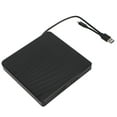 thumbnail image 3 of Unidad de CD USB, Unidad de DVD externa Reproductor de DVD negro para computadora portátil Unidad de DVD externa Durabilidad probada, 3 of 9