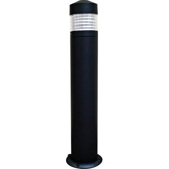 Dabmar Lighting D470-B 60W 120V Powder Coated Cast Aluminum Bollard, Black - 39 x 9.25 x 9.25 in.