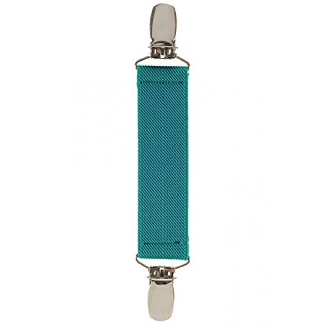 Elastic Scarf and Hat Clips Attacher with Extra Heavy Clips - Teal
