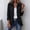 Black, variant on Denim Jacket for Women Long Sleeve Button Down Collared Jean Jacket with Floral Embroidery and Ruffle Casual Loose Fit Outerwear for Ladies