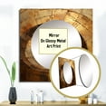 thumbnail image 3 of Designart "Timeless Turn in Gold and Black II" abstract spirals Square Mirror For Wall Decor - Large Gold Square Printed Wall Mirror Art - Square Modern Mirror - Wall Mounted Square Large Mirror, 3 of 5