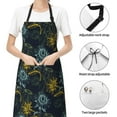 thumbnail image 6 of Lsque Sunflowers Waterproof Apron Chef Aprons for Men Heavy Duty Chemical Work Apron Extra Long Grilling Aprons with Adjustable Bib Apron, 6 of 9