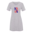 thumbnail image 4 of RT5YKing Femmes Mode Casual Printemps Été Indépendance Jour Manches Courtes Col Rond Robes de Soirée pour les Femmes 2023, 4 of 4