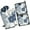 Pioneer Flower, variant on Blue Pioneer Flower Kitchen Oven Mitt and Pot Holder Sets 2 Pcs for Baking, Cooking and Grilling, Heat Resistant Up To 392 °F