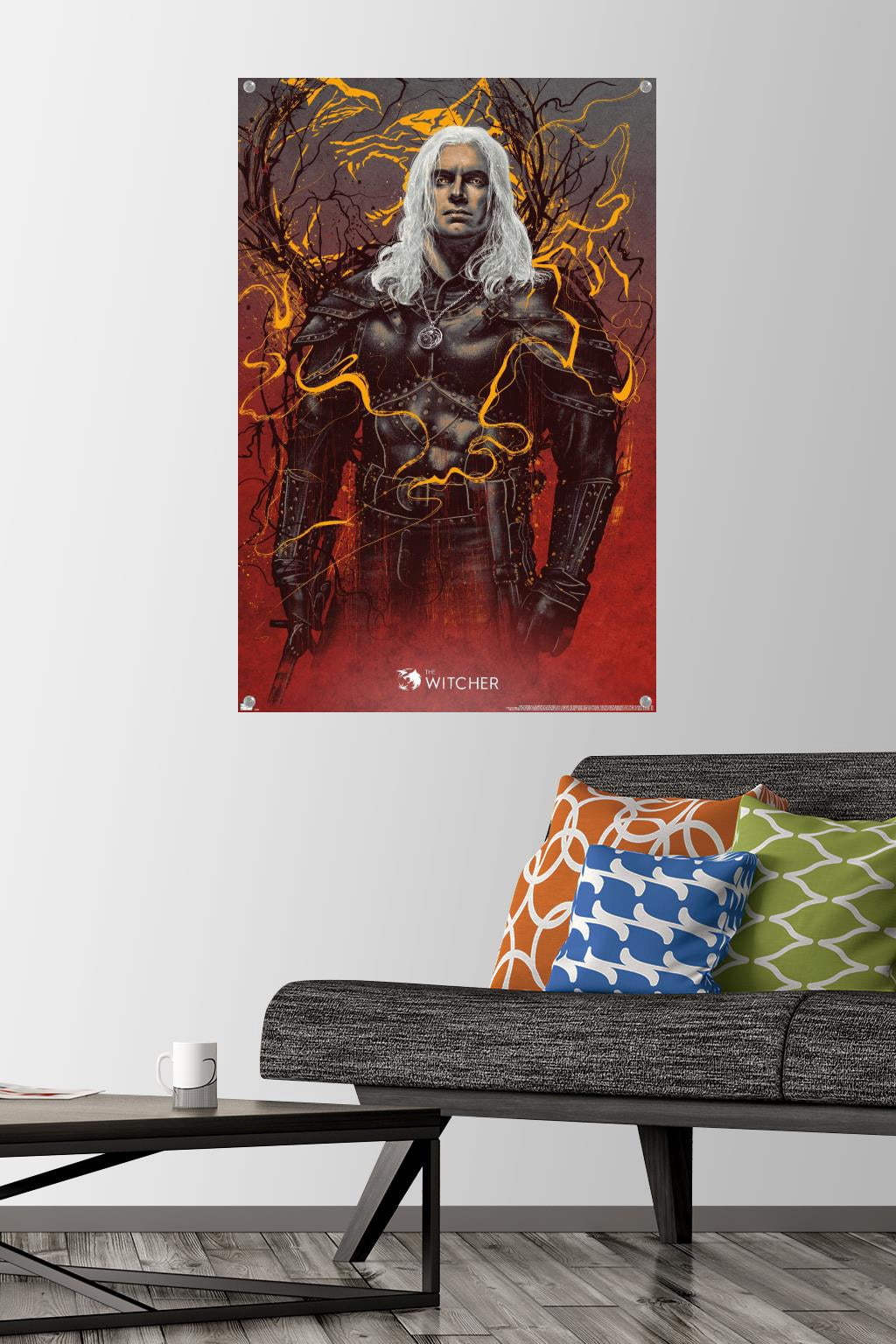 Netflix The Witcher Season 2 - Geralt of Rivia Wall Poster with Pushpins, 22.375" x 34"