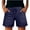 Navy, variant on Womens Shorts 2026 Comfy Summer Drawstring High Waist Cotton Shorts with Pockets for Women Trendy by Yigetop Beige L