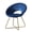Blue, variant on iooHug Modern Silky Velvet Upholstered Accent Chair with Metal Sled Base.(Blue)