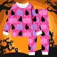 thumbnail image 2 of SJLDQY Halloween Pajamas for Girls Long Sleeve Shirts Pants 2 Piece Pj Sets Hallowmas Printed Sleepwear Warm Loungewear Sets, 2 of 3