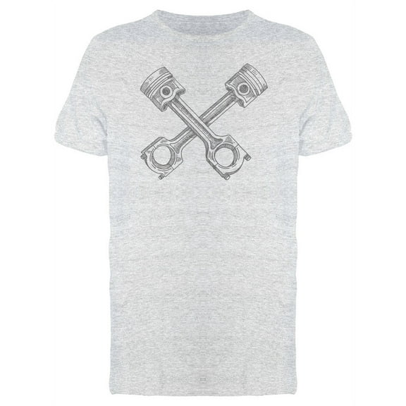 Cross Pistons Sketch Tee Men's -Image by Shutterstock
