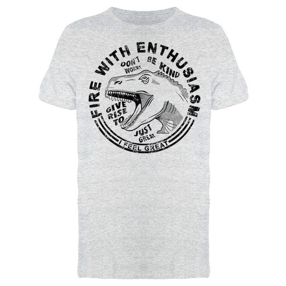 Fire With Enthusiasm Dino Tee Men's -Image by Shutterstock