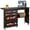 Espresso, variant on Best Choice Products Sewing Machine Table & Desk w/ Craft Storage and Trays - Black
