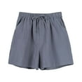 thumbnail image 3 of Durtebeua Womens Sweat Shorts Summer Shorts Casual High Waisted Gym  Running Shorts with Pockets, 3 of 4