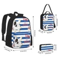 thumbnail image 2 of Disketp Bulldog Friend Mochila Estampada de Gran Capacidad con Lonchera y Estuche, Set de 3 Piezas para Estudiantes, 2 of 7