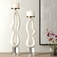 thumbnail image 3 of Uttermost Feamelo Ivory Stone Candleholders Set of 2, 3 of 4