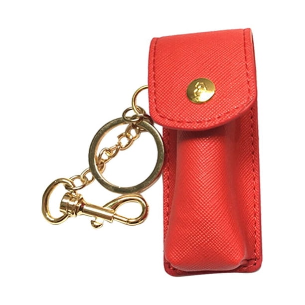 1pc Lápiz labial Soporte para llavero Bolsa de almacenamiento Bálsamo labial Bolsas para labios para mujeres y niñas