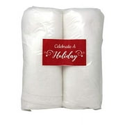 Celebrate A Holiday Christmas Snow Roll - 2 Packages of 3 Foot X 8 Foot Artificial Snow Blankets for Christmas Decorations
