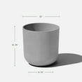 thumbnail image 2 of ANHXN Round Plastic Planter Pots for Indoor/Outdoor Garden Use, Suitable for Small to Large Succulent Plants, Flowers, Modern Interior Plants, 2 of 11