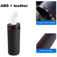 thumbnail image 2 of Car Cup Holder Tissues Tube PU Leather Cylinder Tissue Box for Car Bathroom Office Use ,Brown, 2 of 8